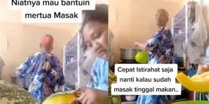 Niat Bantuin Masak, Wanita Ini Malah Disuruh Ibu Mertua Istirahat sambil TikTok-an