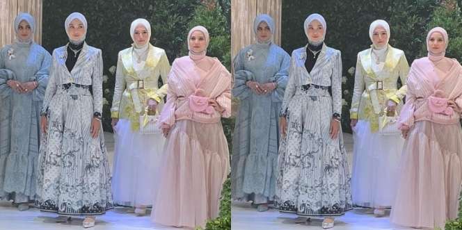 Potret Tya Ariestya Pertama Kali Jadi Model Fashion Show Berhijab, Cantik Bareng Cut Meyriska