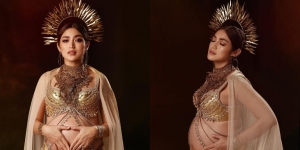 10 Potret Maternity Shoot Jessica Iskandar dengan Tema Seorang Dewi, Gayanya Disebut Mirip Beyonce!