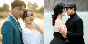 10 Pose Prewedding Pesinetron Masayu Clara dan Qausar Harta dengan Tema Korean Style