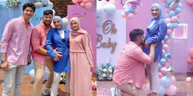 10 Momen Gender Reveal Anak Irish Bella dan Ammar Zoni, Adiknya Air Rumi Cowok Atau Cewek Nih?