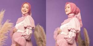 Sempat Ditutupi, Ini Gaya Ria Ricis Saat Maternity Shoot, Warna Gaun Deskripsikan Jenis Kelamin Anak?