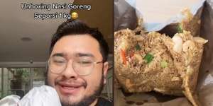 Pria Ini Beli 1 Porsi Nasi Goreng, Isinya Hampir Sekilo!