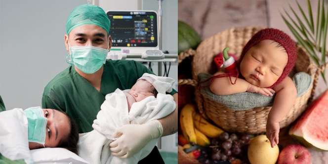 New Born Photoshoot Baby Xarena Anak Siti Badriah dan Krisjiana, Ada yang Tema Buah-buahan!