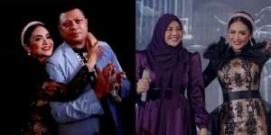 Potret Krisdayanti Nyanyi Bareng Aurel Hermansyah dan Atta Halilintar di Konser Bahhagia, Ditemani Raul Lemos Juga loh!