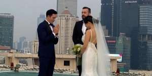 Mike Lewis Resmi Nikahi Janisaa Pradja, Pemberkatan Dilakukan di Helipad