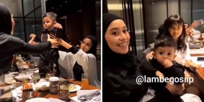 Potret Wajah Sinis Nadya Mustika Saat Baby Syaki Digendong Lesti Kejora Viral, Tuai Pro Kontra Netizen