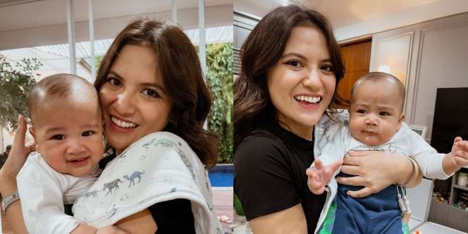 10 Potret Marsha Aruan Bareng Rayyanza dengan Penuh Ekspresi, Netizen: Tau Aja Mana yang Cakep