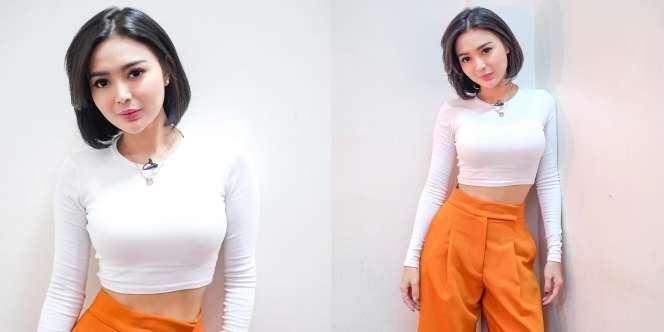 Padukan Warna Putih dan Orange, Ini 5 Pesona Wika Salim yang Cantik dan Manis Banget