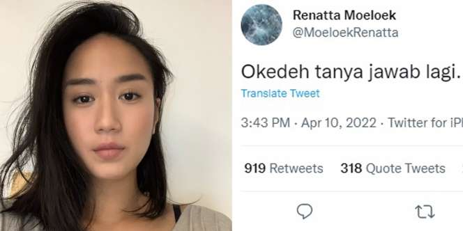 Ada yang Kocak sampai Serius, Ini Deretan Balasan Tanya Jawab Chef Renatta Moeloek Atas Followers-nya di Twitter