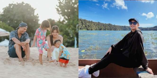 Potret Liburan Chelsea Olivia dan Glenn Alinskie di Bali, Mesra Sebagai Keluarga di Pantai dan Danau