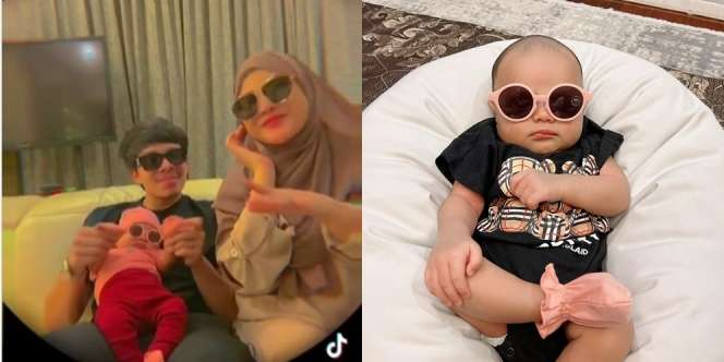 10 Potret Baby Ameena Pakai Kaca Mata Hitam, Gayanya Super Gemoy!