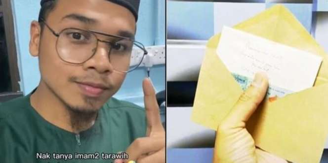 Imam Sholat Tarawih Ini Mendadak Viral Usai Bagikan Foto Amplop Berisi Ajakan Nikah