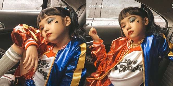 Potret Gempi Anak Gading-Gisel Cosplay Jadi Harley Quinn, Wajahnya Tampak Galak Sekaligus Gemes!