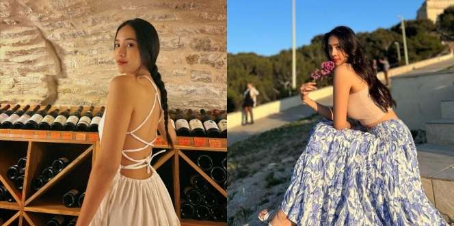 Pamer Punggung Mulus, Ini 9 Gaya Liburan Anya Geraldine di Paris yang Bikin Kaum Hawa Auto Minder