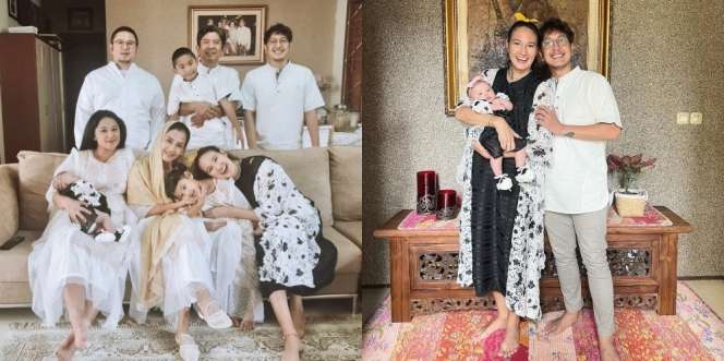 Beda Agama, Ini Potret Nadine Chandrawinata Rayakan Idul Fitri Bareng Keluarga Dimas Anggara 