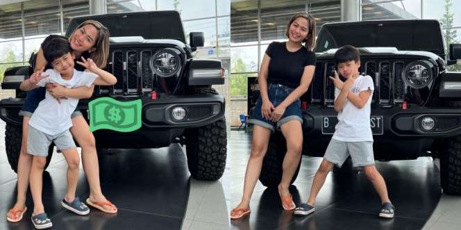 7 Potret Farida Nurhan Beli Mobil Mewah Milyaran Rupiah, Santuy ke Dealer Cuma Pakai Sendal Jepit