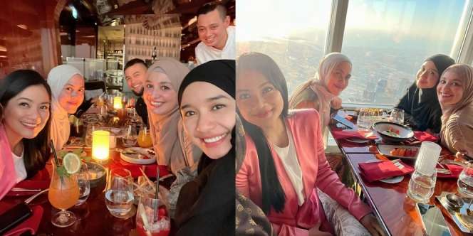 Potret Titi Kamal, Shireen Sungkar dan Laudya Cynthia Bella Mendadak Reuni di Dubai