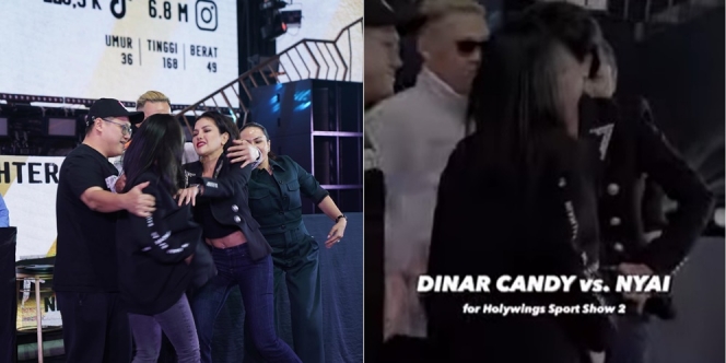 Potret Dinar Candy dan Nikita Mirzani Terlibat Aksi Saling Dorong, Bakal Dilanjutkan dalam Ring?