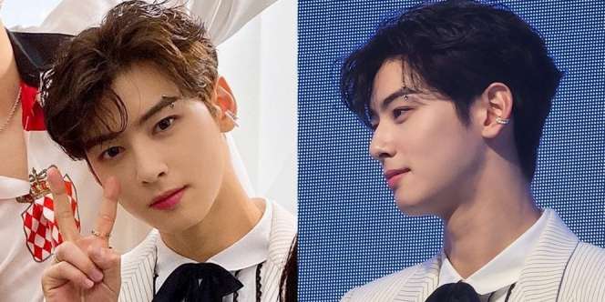 Potret Cha Eun Woo Pertama Kali Tampil dengan Rambut Keriting dan Tindik Alis, Beda Banget dari Biasanya!