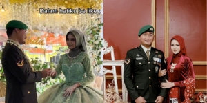 Kisah Pernikahan Viral, Beda Usia Suami Masuk TNI Ketika Istri Baru Kelas 5 SD