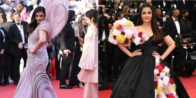 Dari Make Up Pucat Sampai Dress Yang Tak Serasi, Deretan Penampilan Aishwarya Rai di Cannes 2022 ini Dicela Warganet