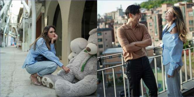 Potret OOTD Serba Biru Luna Maya di Seoul, Pertemuan dengan Siwon Choi Tetap Jadi Sorotan