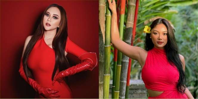 Potret Seleb Perempuan Pakai Baju Merah, Pesona Manis Semanis Tomat Baru Panen!