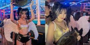 Pesona Lucinta Luna Jadi Ring Girl, Tampil Memukau dengan Baju Gemes dan Sayap