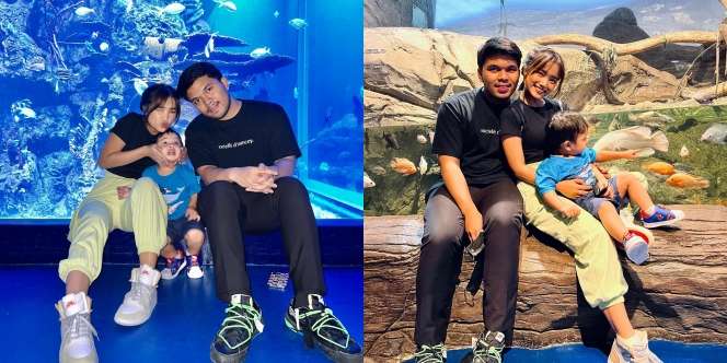 10 Potret Fuji dan Thariq Halilintar Ajak Gala Main ke Sea World, Disebut Banyak Orang Keluarga Bahagia