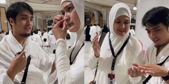 Momen Haru Ricky Harun Potong Rambut Donna Harun Saat Umroh, Sembari Ucap Janji Akan Jaga Ibu hingga Akhir Hayat