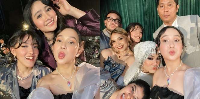 7 Potret Personel Girlband Blink Hadiri Pernikahan Sivia, Jadi Reuni Kecil-kecilan Nih!