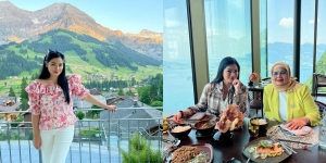 Makan Siang di Pinggir Sungai Aare, Ini Potret Liburan Titi Kamal di Swiss