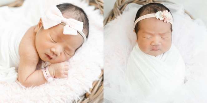 7 Potret Newborn Photoshoot Baby Sanne El Azhar Anak Dea Ananda, Super Gemoy Serba Pink