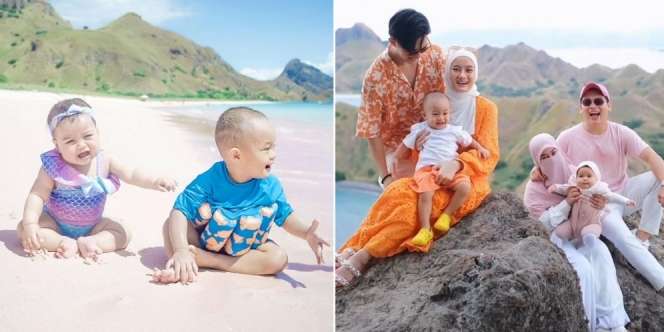 10 Potret Play Date Arshaka Mbayang Anak Dinda Hauw dan Zakia Xena Anak Natta Reza di Labuan Bajo, Gemesin!