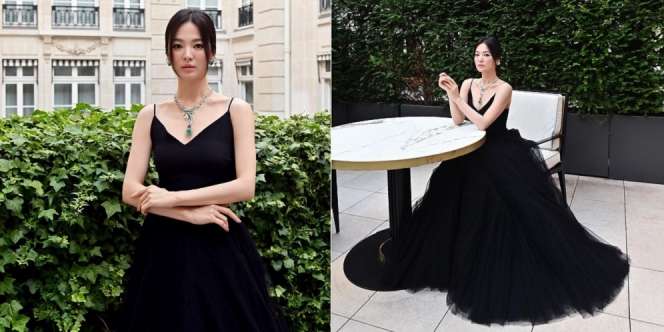 Potret Memukau Song Hye Kyo Pakai Gaun Warna Hitam, Pesonanya Tak Lekang Oleh Waktu