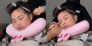 Totalitas, Ini Potret Prilly Latuconsina Curi-Curi Waktu Tidur Saat Dimake Up dengan Wajah yang Cute Abis!