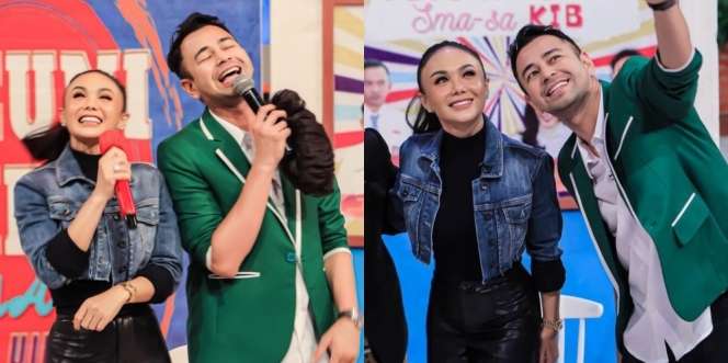 10 Potret Raffi Ahmad Ketemu Yuni Shara di Acara TV, Nostalgia Duet Lagu 50 Tahun Lagi