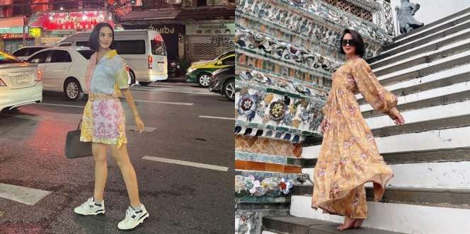 Hampir Kepala 4, Ini Gaya Ririn Ekawati Saat Liburan ke Thailand Pakai Outfit Kekinian Bak Remaja 