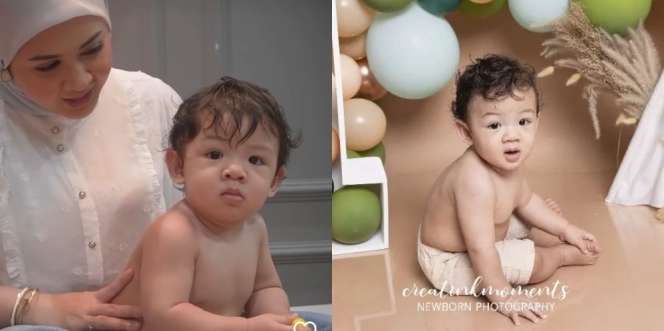 Genap Setahun, Ini Gaya Pemotretan Balint Adik Kesha Ratuliu yang Gemesin Banget Bareng Kue
