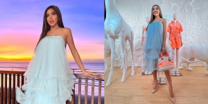 9 Pesona Millen Cyrus saat Hadiri Pembukaan Toko Dior di Bali, Anggun dengan Gaun Layer