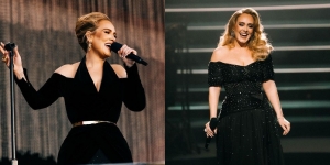 10 Potret Adele yang Gemar Kenakan Gaun Hitam Saat Manggung, Aura Divanya Makin Terpancar!