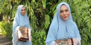 Bikin Pangling, Ini 5 Pesona Yuni Shara Pakai Gamis dan Hijab Syar'i yang Cantik Banget