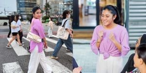 9 Pesona Naysilla Mirdad saat Pergi ke Korea, Cantik dan Manis di Jalanan Kota Seoul