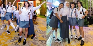 Potret Ririn Ekawati Pakai Seragam SMA di Pesta Ulang Tahun Ussy Sulistiawaty, Kayak Siswi Gaul Ibu Kota!