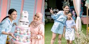 9 Potret Ayu Ting Ting di Acara Gender Reveal Syifa, Tampil Kasual dan Kompak Bareng Bilqis