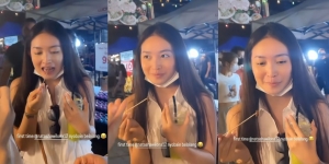 Liburan ke Thailand, Ini 11 Potret Perdana Natasha Wilona Coba Makan Belalang Goreng