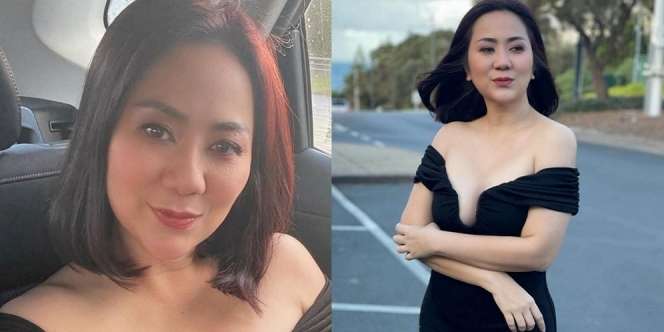 Sederet Potret Tante Ernie Pakai Dress Hitam dengan Belahan Rendah, Bikin Kaum Adam Meleleh