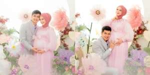 Tinggal Menghitung Hari, Ini 10 Potret Maternity Shoot Ria Ricis dengan Tema Bunga