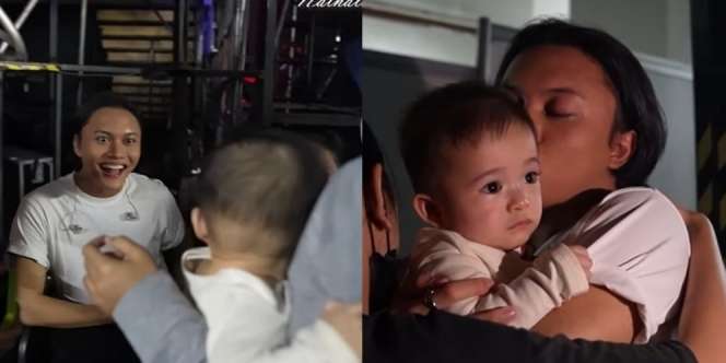 Penuh Haru, Ini 7 Momen Rizky Febian Bertemu Baby Adzam yang Lama Tak Berjumpa